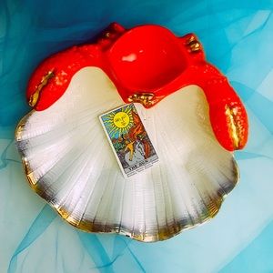 1940s Crab Chip and Dip Dish